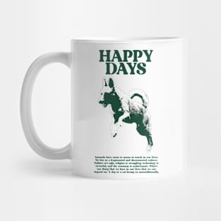 Happy days - Dog Illustration Mug